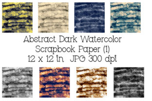 Abstract Dark Watercolor Scrapbook Paper: A Background with Depth for Digital Sellers