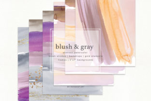 Abstract Watercolor Backdrops Strokes