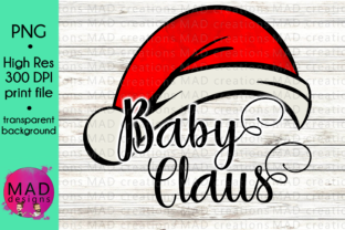 Baby Claus - Watercolor Santa Hat for Crafts and Festive Branding