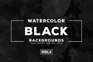 Black Watercolor Backgrounds for Modern Design Projects