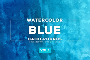 Blue Watercolor Backgrounds for Creative Projects