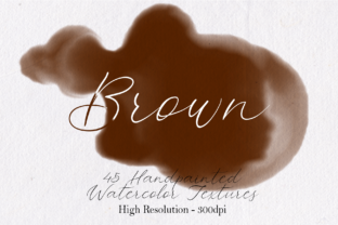 Brown Watercolor Textures for Digital Sellers