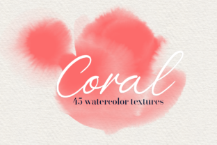 Coral - 45 Watercolor Textures for Creative Branding