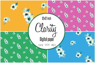 Digital Paper Bright Watercolor Flowers: A Versatile Design Asset for Creative Branding