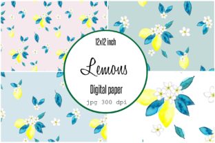 Digital Paper Watercolor Lemons: A Fresh Pattern for Creative Publishing