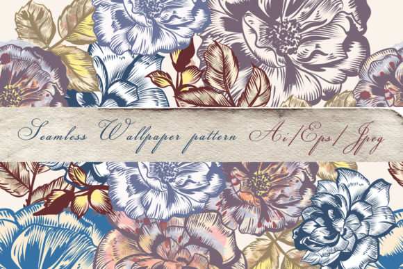 Fashion Rose Pattern Vintage Watercolor: A Timeless Graphic Design Asset for Branding
