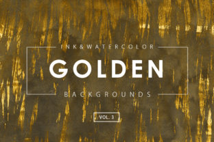 Golden Ink Watercolor Backgrounds 3: A Designer’s Perspective