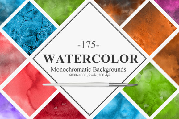 Monochromatic Watercolor Backgrounds: A Versatile Graphic Design Asset for Crafters