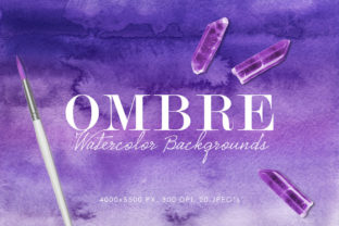 Ombre Watercolor Backgrounds: A Versatile Graphic Design Asset for Crafters