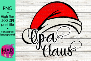 Opa Claus - Watercolor Santa Hat for Crafts and Seasonal Branding