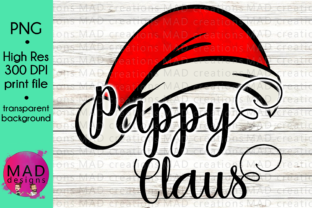 Pappy Claus - Watercolor Santa Hat for Crafts