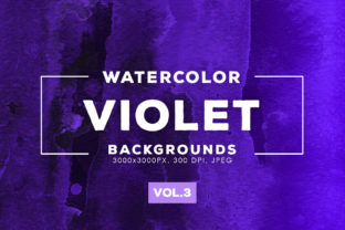 Violet Watercolor Backgrounds for Digital Product Creators