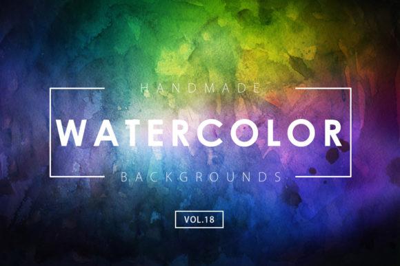 Watercolor Backgrounds 18: A Fresh Touch for Creative Content
