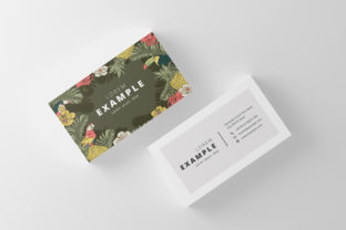Watercolor Creative Business Card for Print Templates