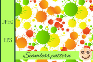 Watercolor Drops Seamless Pattern 1 and Patterns