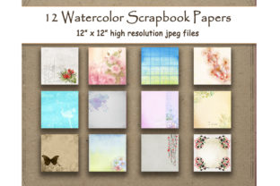 Watercolor Flower Scrapbook Paper Pack: A Versatile Background for Creative Publishing