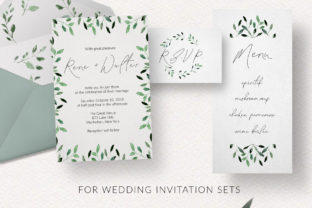 Watercolor Foliage Design Set: A Natural Fit for Pattern-Driven Projects