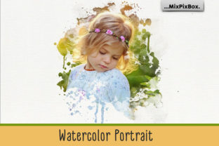 Watercolor Portrait Photo Masks: A Layer Styles Review for Digital Sellers