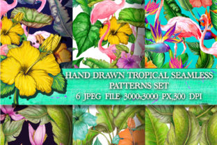 Watercolor Tropical Patterns Pack for Vibrant Branding