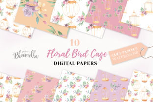 Watercolour Auburn Patterns Digital Papers