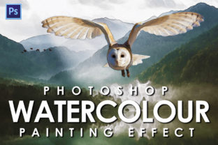 Watercolour Photoshop Action: A Design Asset for Editorial Elegance