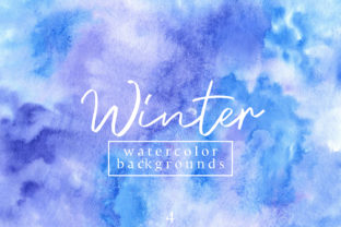 Winter Watercolor Backgrounds 4: A Designer's Perspective