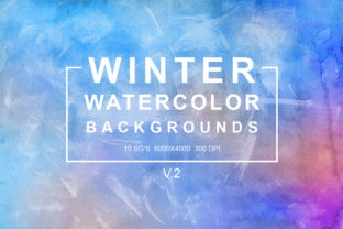 Winter Watercolor Backgrounds Vol.2: A Designer’s Review for Marketing and Branding