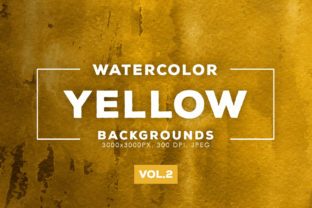 Yellow Watercolor Backgrounds 2: A Versatile Addition to Creative Projects