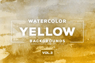 Yellow Watercolor Backgrounds 3: A Fresh Layer for Creative Projects